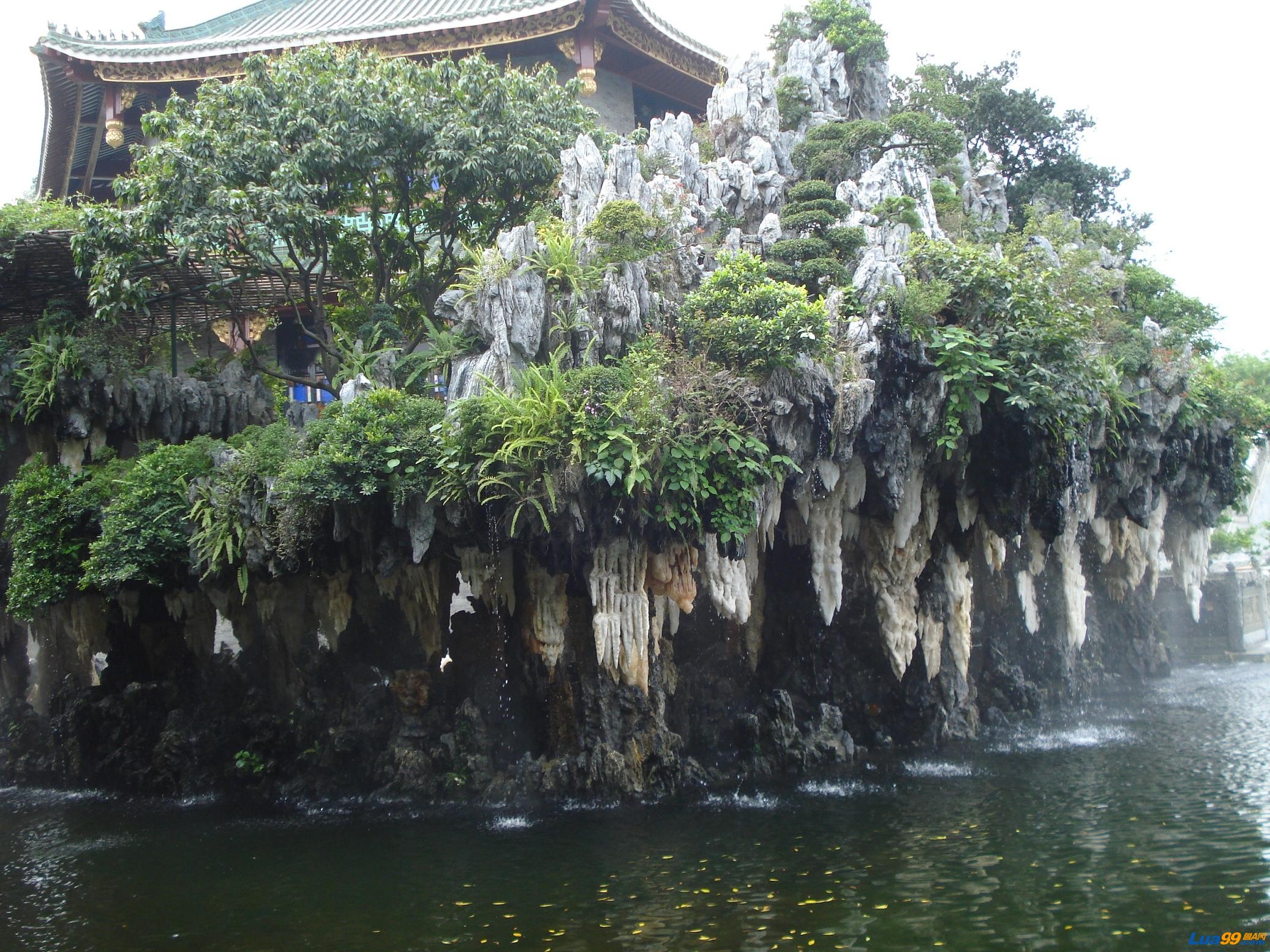 河边美景