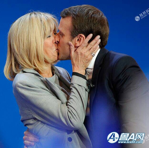 法国总统马克龙和妻子图片